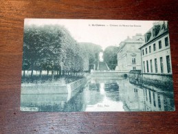 Carte Postale Ancienne : SAINT-CHERON : Chateau Du Marais, Les Douves - Saint Cheron