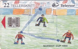 Norway, N117, Norway Cup 1998, Footbal, CN : C84023856, 2 Scans. - Norvège