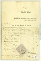 HANDGESCHREVEN REKENING Uit 1838 Van Dr. KNOX Aan De Heer VISSER (9277) - Revenue Stamps