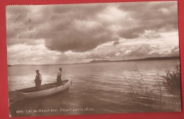 TSR1-16 Pêcheurs Sur Le Lac De Neuchâtel, Animé. Cachet Auvernier 1922 - Auvernier