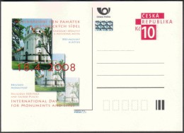 Czech Rep. / Postal Stat. (Pre2008/07) International Day Of Monuments And Historical Sites 2008 - Brevnov Monastery - Abbazie E Monasteri