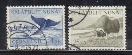 W2314 - GROENLANDIA 1969 , Serie  N. 68/69  Usata. Balena... - Used Stamps