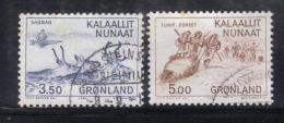 W2315 - GROENLANDIA 1981 , Serie  N. 119/120  Usata. - Gebraucht