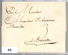 Complete Brief Van Dolhain Naar Bruxelles Van 30-5-1778 Met Diepdrukstempel BATTICE - 1714-1794 (Oesterreichische Niederlande)