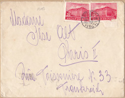 13023# HONGRIE LETTRE Obl BUDAPEST 1939 MAGYAR PARIS - Marcophilie