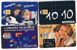 4 TELE CARTES  FRANCE  TELECOM       BE - Opérateurs Télécom