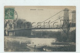 Boran-sur-Oise (60) : Le Pont Suspendu Pris Du Port Aux Barques  En 1923  PF. - Boran-sur-Oise