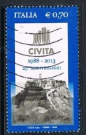 2013 - ITALIA - 25° ANNIVERSARIO DELL´ASSOCIAZIONE CIVITA - USATO. - 2011-20: Used