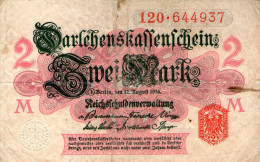 Germany,2 Mark,05.08.1914,Ro.52b,P.53,used,see Scan - Altri & Non Classificati