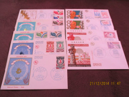 France 9 FDC Pieces - UNESCO Issues - 1970-1979