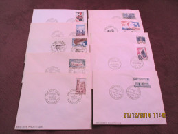 France 10 FDC Pieces From Years 60's - 1960-1969