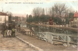 94 JOINVILLE LE PONT QUAI DE LA MARNE ET ILE FANAC PREMIERES COULEURS - Joinville Le Pont