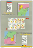 2338 ** 150 Anni. Limboug  Pays Bas / Belgique -  Prix émission - 3 Images - Cartes Souvenir – Emissions Communes [HK]