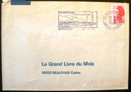 FRANCE PONT, PONTS Flamme BONNEVILLE Cachet à Date 10/09/1986 (flamme Sur Enveloppe Complete) - Bridges