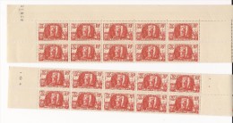 Timbres N°423 - 2 Blocs De 10 - Neufs - Ganze Bögen