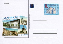 Entier Postal De 2014 Sur Carte Postale Illustrée "Salon Philatékique Galafila 2014" - Postales