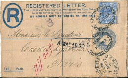 2  Cartes - Lettres     (  Entier  Postaux  De  Grande - Bretagne   -    (   Londres   Et  En  R   ) - Luftpost & Aerogramme