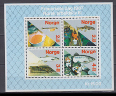 NORVEGE    1987       BF  N°    8        COTE    13 € 00 - Blocchi & Foglietti