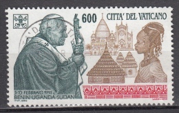 Vaticano, 1994 - Viaggi Di Giovanni Paolo II, 600 Lire - Nr.1005 - Usato° - Oblitérés