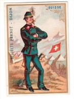 Chromo - Biscuits Pernot - Dijon - Suisse - (Soldat, Militaire, Officier, Sabre) - Pernot