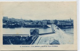 CPA 49  SAUMUR VUE GENERALE PRISE DE LA GARE D ORLEANS  1925 - Saumur