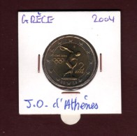 2004 - GRECE  - Pièce  De  2 €.  Commémorative  -  Jeux Olympique D´ Athènes  -  2 Scannes - Grecia