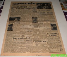 Patrie (journal Des Combattants Français) Du 30 Novembre 1944, Première Année,n°=17. - Francese
