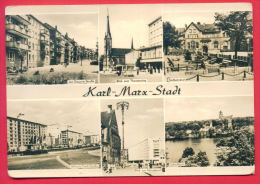 158587 / Karl-Marx-Stadt - JURI GAGARIN STRASSE , BLICK ZUM THETERPLAZ , SUDBAHNHOF , RAILWAY - Germany Deutschland - Chemnitz (Karl-Marx-Stadt 1953-1990)