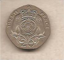 Regno Unito - Moneta Circolata Da 20 Pence - 1989 - 20 Pence