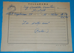 ROMANIA 1976 TELEGRAMM From BotosaniI To Hudesti - Telegraaf