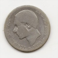 ALFONSO XII  1 PESETA  PLATA  1885  NL033 - Colecciones