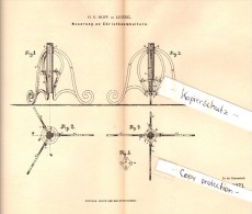 Original Patent - H.E. Hopf In Leipzig , 1882 , Christbaumständer , Weihnachtsbaumständer , Weihnachten !!! - Decorazioni Natalizie