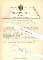 Original Patentschrift - W. Neufeldt In Riesenburg / Prabuty In Westpreussen , 1882 , Wagen Mit Gewichtsantrieb !!! - Westpreussen