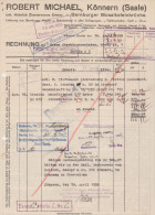 Facture Rechnung Robert Michael Könnern 1939 - 1900 – 1949