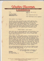 Lettre Brief Watter Messmer Hamburg 1970 - 1900 – 1949