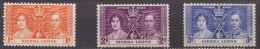 Sierra Leone, 1937, SG 185 - 187, MNH - Sierra Leone (...-1960)