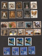 Lot Timbres De Carnets De 2013-2014 - Chiens - Animaux - Noel - Honden - Dieren - Kerst - Used Stamps