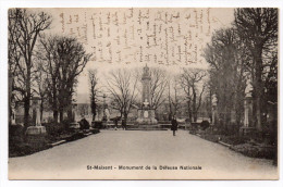Delcampe - SAINT MAIXENT L´ECOLE---Monument De La Défense Nationale (petite Animation, Vélo )  éd ?????? - Saint Maixent L'Ecole