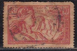 French Somali Coast, Somalis, Used 1937, 90c Exposition,   As Scan - Gebraucht