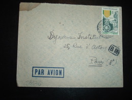 LETTRE PAR AVION POUR FRANCE TP MEDAILLE MILITAIRE 15F OBL. 2-9-1953 TANANARIVE RP + GRIFFE ENCADREE: BM BOITE MOBILE - Briefe U. Dokumente