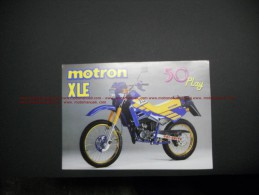Motron XLE 50 Play  Depliant Brochure Originale Factory Brochure Catalog Prospekt - Motorräder