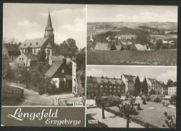 LENGEFELD Erzgebirge Markt Kirche Sachsen 1977 - Lengefeld