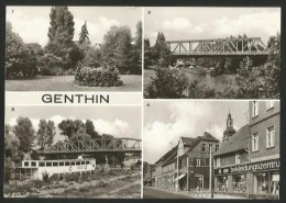 GENTHIN Ernst-Thälmann Strasse Plauer Kanal Anlagen Am Bahnhof Sachsen-Anhalt 1979 - Genthin