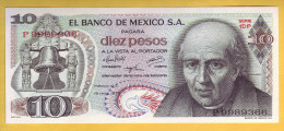 MEXIQUE - Billet De 10 Pesos. 15-05-75.  Pick: 63h. NEUF - México