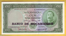 MOZAMBIQUE - Billet De 100 Escudos. 1976.  Pick: 117. NEUF - Mozambico