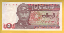 MYANMAR - Billet De 1 Kyat. 1990.  Pick: 67. NEUF - Myanmar