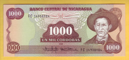NICARAGUA - Billet De 1000 Cordobas. 1985.  Pick: 156b. NEUF - Nicaragua