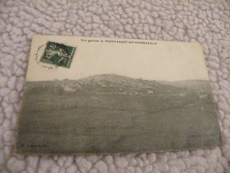 A226.  CPA. MONTAIGUT-en-COMBRAILLE.  Vue Générale.  Beau Plan .  écrite & Voyagée 1908 - Montaigut