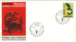 ONU - NAZIONI UNITE - UNITED NATIONS - NATIONS UNIES - 1978 - Namibie - Libération Justice Coopération - FDC - FDC