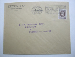1926 , Gent      Firmenlochung , Perfin , Beleg - 1909-34